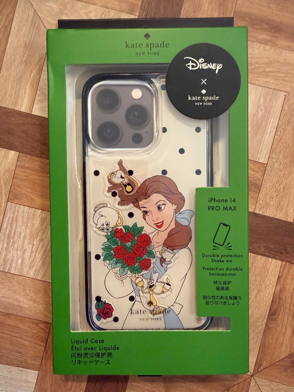 Kate Spade X Disney Beauty And The Beast Liquid iPhone 14 Pro Max Phone Case